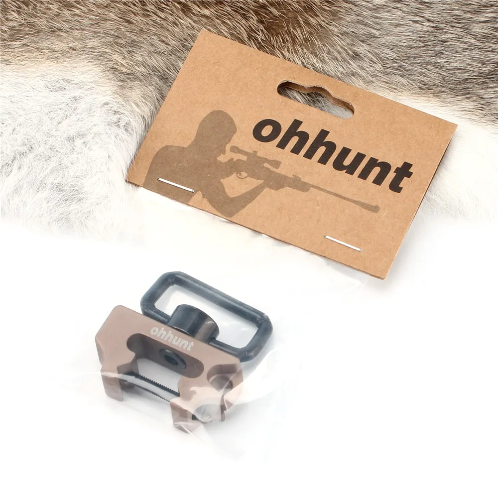 

ohhunt Universal Push Button Quick Detach Multi Sling Swivel Mount Fit Picatinny Rails Tactical Hunting Gun Accessories