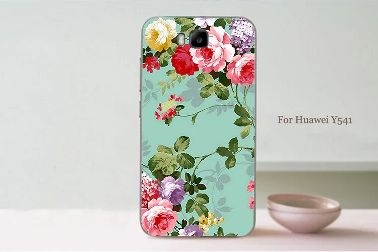 For HUAWEI Y541 Y5C Protect Skin Back Cover Bright 10 Colored Design Case 3D diy Painting Huawei y541 Y5c case cover Shell | Мобильные