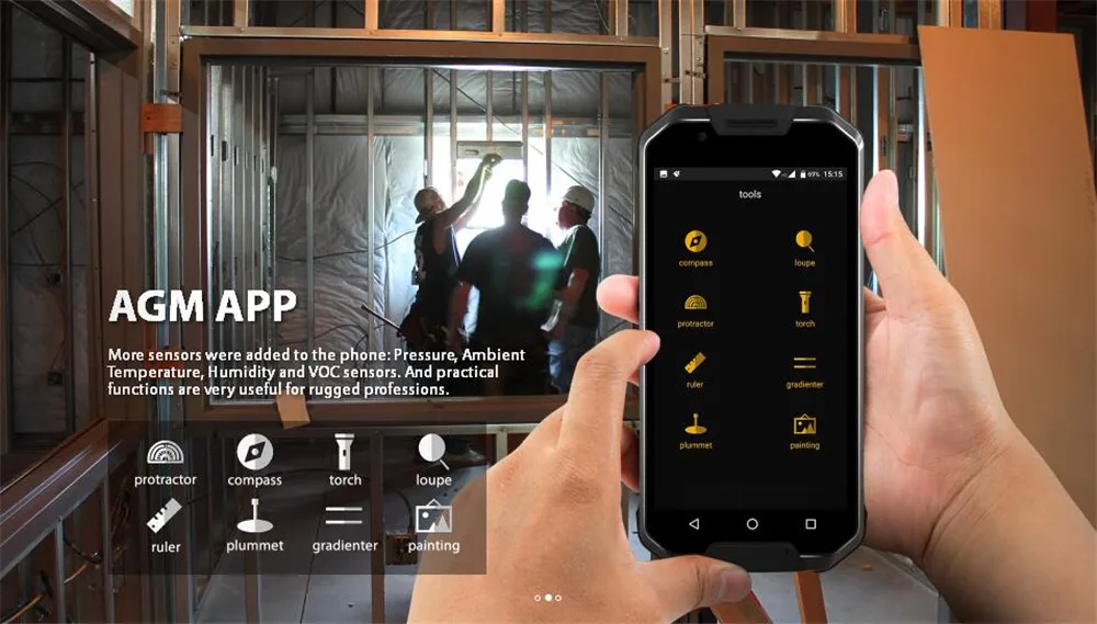 Смартфон AGM X2 EU, LTE, Android 7,0, 6 ГБ ОЗУ, 64 Гб ПЗУ, IP68, водонепроницаемый, 5,5 дюйма, 6000 мАч, аккумулятор, поддержка VOC, датчик NFC, gps