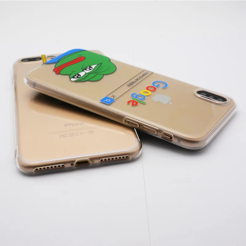 Case for iPhone Xs Max XR Funny Meme Are You Ok I Am Fine Frog Clear Phone Cover Coque For 6 6S 7 8 Plus X |