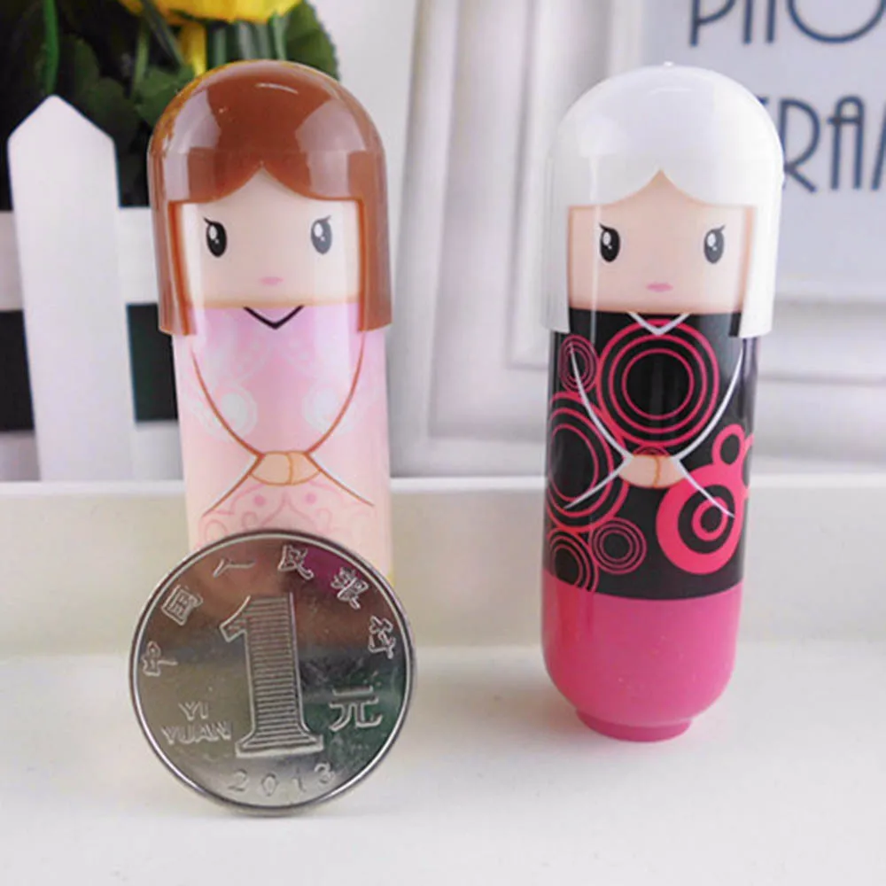 1 шт. милый кукольный бальзам для губ стойкая увлажняющая Натуральная губная