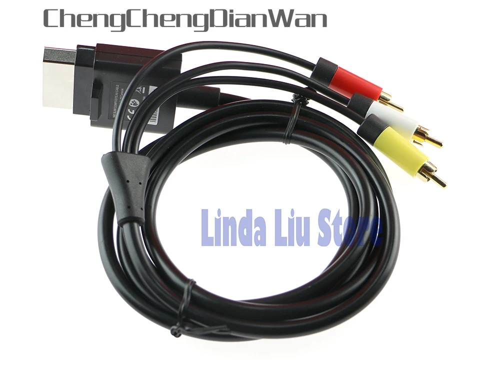 ChengChengDianWan HD TV Композитный Аудио Видео AV кабель для Xbox360 xbox 360 Slim|cord|cord cable |