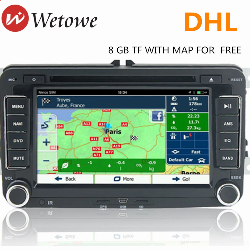 Автомобильный DVD плеер WETOWE D6 двойной DIN BLUETOOTH fm радио GPS автомобильный