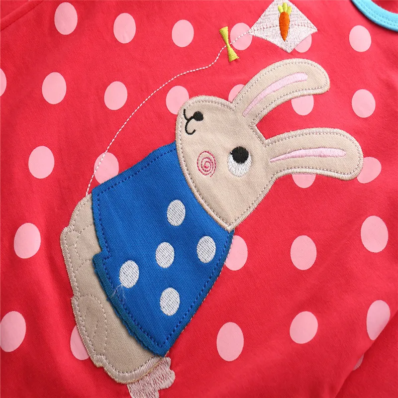 Футболка для девочек детская одежда с длинными рукавами и героями мультфильмов