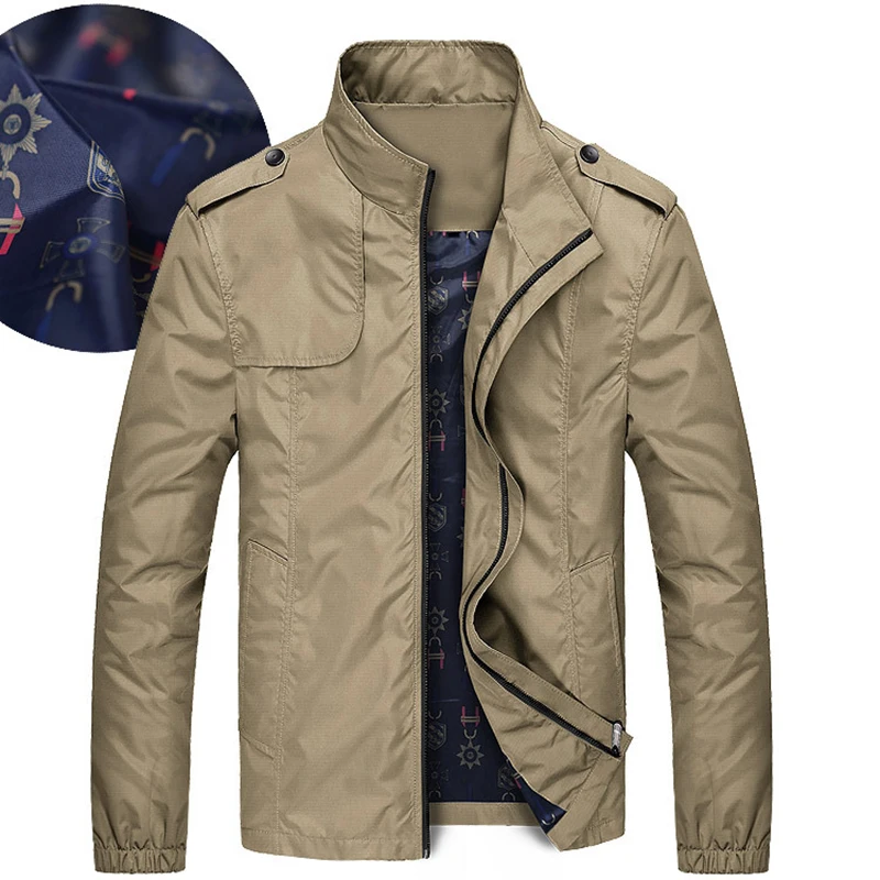 

Covrlge Men's Jackets Plus Size 5XL 2019 Men's New Casual Jacket High Quality Spring Regular Slim Jacket Coat Wholesale MWJ152