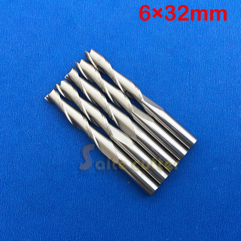 Бесплатная доставка 5 шт. карбидные Фрезы с ЧПУ спиральные концевые фрезы двумя