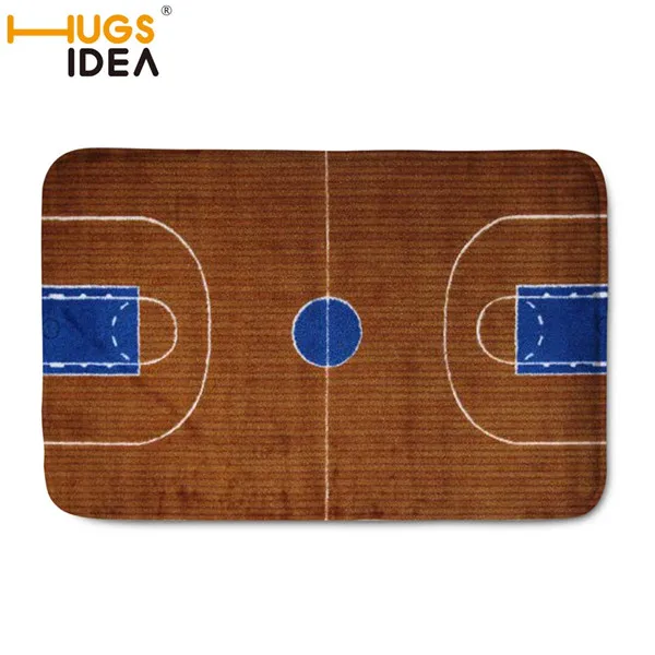 Q1501CN HUGSIDEA пользовательские баскетбол NBA ковер передняя дверь дверной коврик для ванной комнаты мягкий водопоглощающий баскетбольный корт ковры коврики - Цвет: Q1501CN