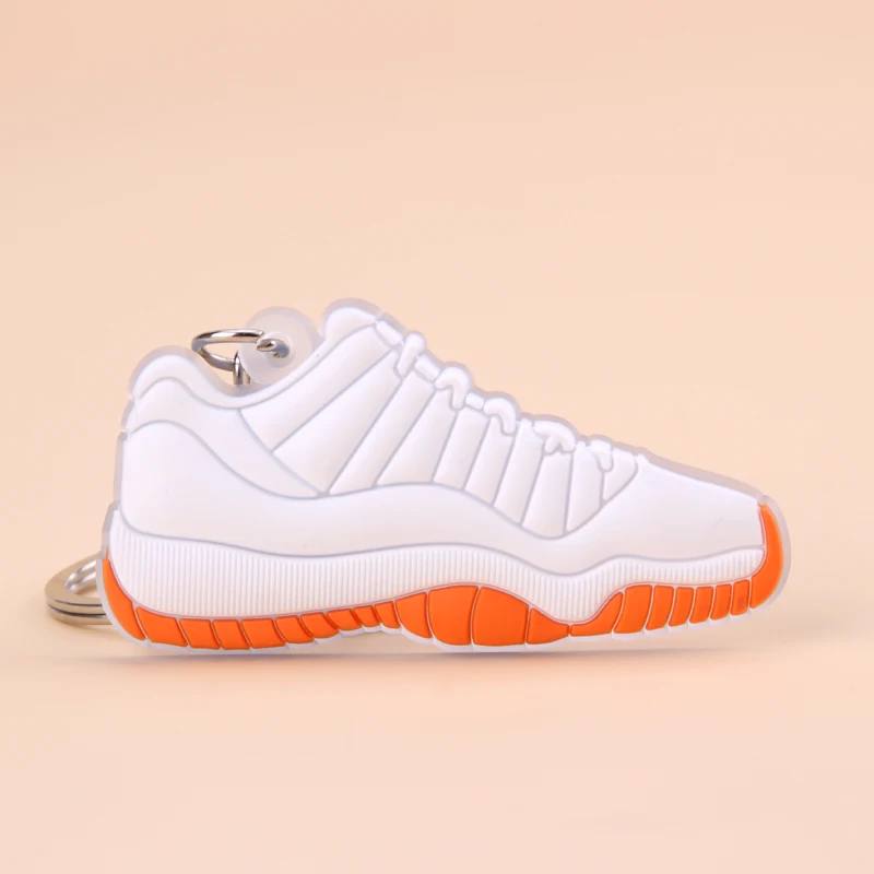 Брелок новые экзотические мини Jordan 11 ретро обуви ключевая цепь Для мужчин и Для женщин детские подарочные брелки на баскетбольных кроссовок ключ держатель porte Clef - Цвет: Picture Color08
