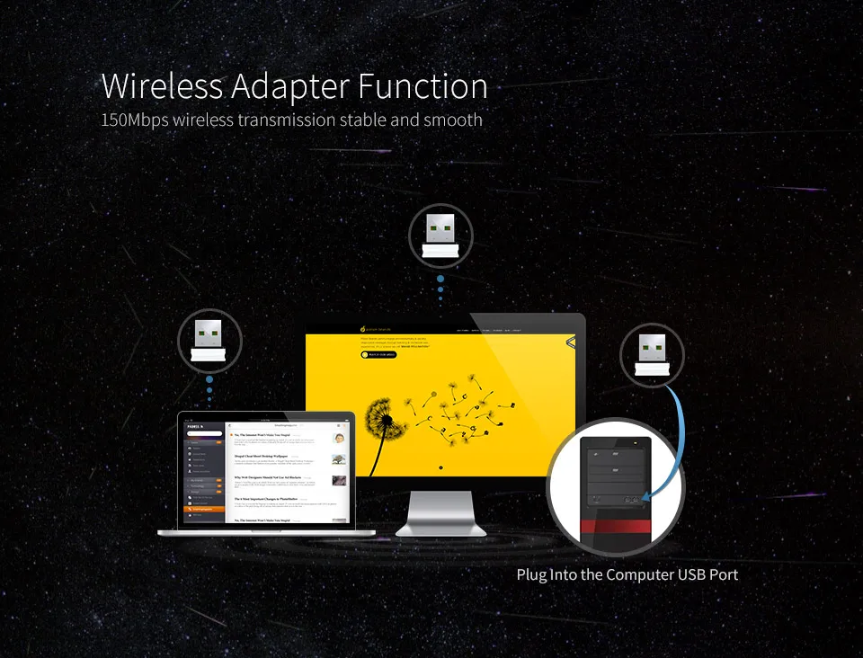 Comfast мини модуль сетевой карты ноутбук 150 Мбит/с USB2.0 беспроводной адаптер wifi точки доступа беспроводной ключ RTL8188EU CF-WU810N