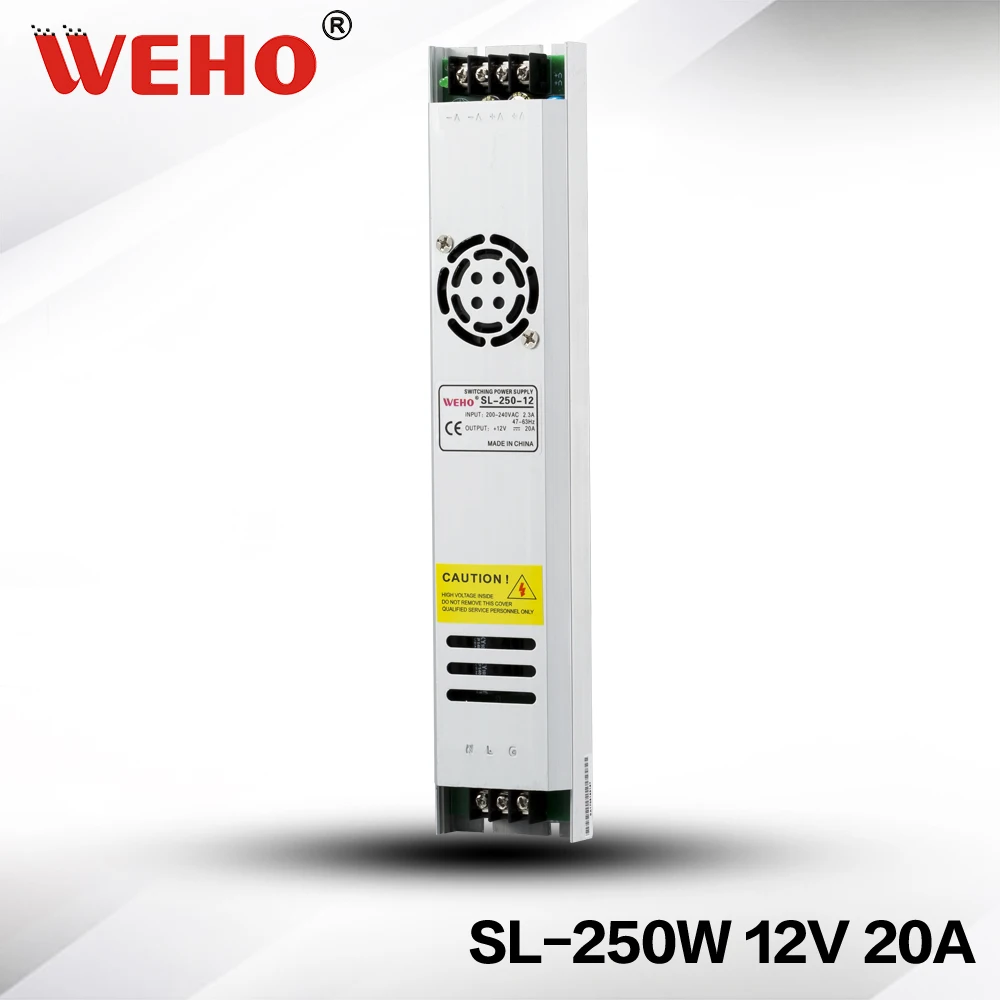 (SL-250-12) WEHO ac to dc constant voltage ultra thin 250w 12v power supply | Обустройство дома