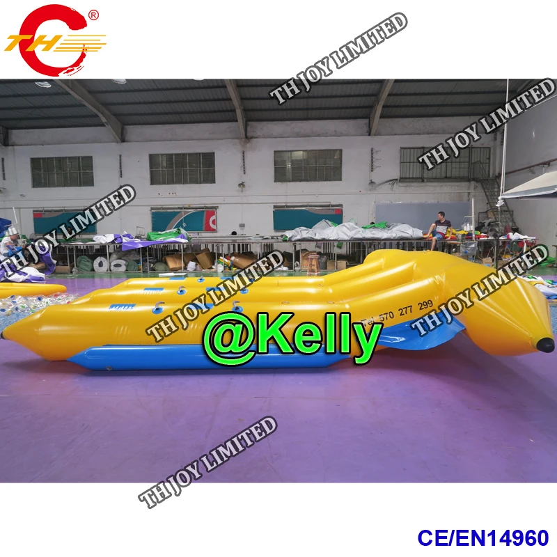 Free air shipping High Quality 0.9mm PVC tarpaulin Inflatable Flying Fish Towables custom make Inflatables flying Water toys | Игрушки и