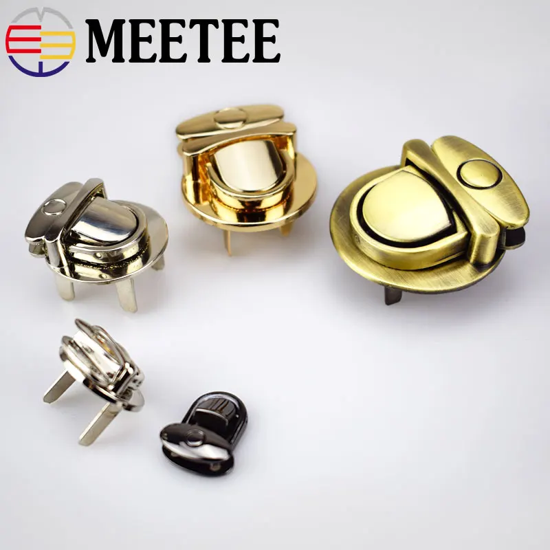 2 шт. Meetee Высокое качество утка замок с язычком сумки пряжкой Аппаратные