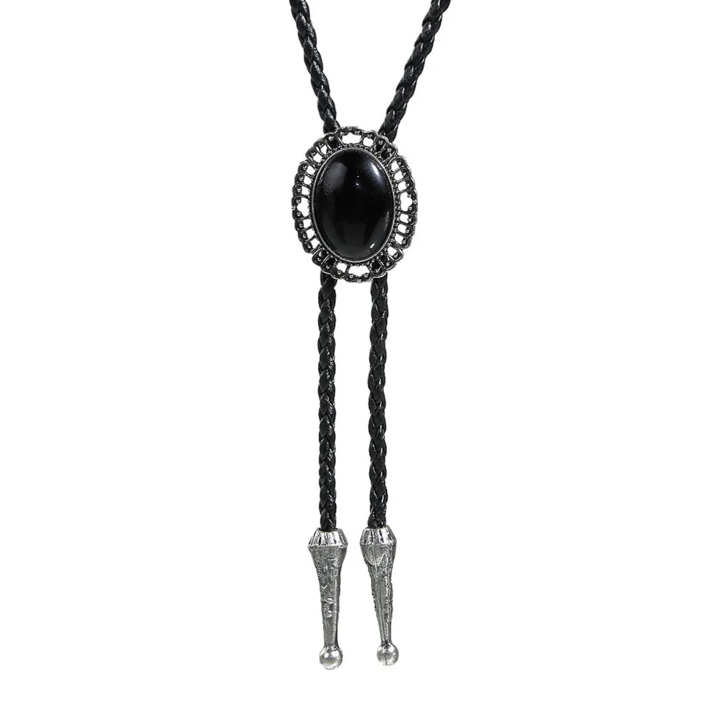 DoreenBeads колье из натуральной кожи с галстуком бабочкой ожерелье Овальный