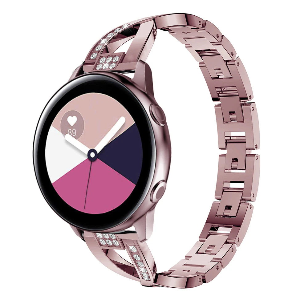 20 мм ремешок для часов из нержавеющей стали Samsung Galaxy watch Active smart Watch браслет