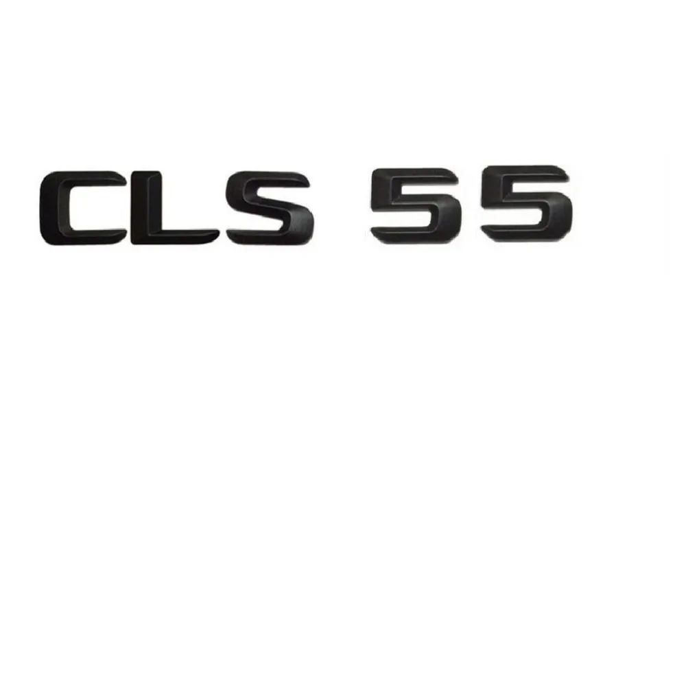 

1 set Matt Black ABS Car Trunk Rear Number Letters Words Badge Emblem Decal Sticker for Mercedes-Benz CLS55 AMG