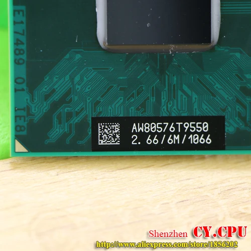 Intel cpu ноутбук Core 2 Duo T9550 ЦП 6 м кэш/2 66 ГГц/1066/двухъядерный разъем 479 процессор