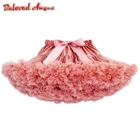 Юбка-пачка для девочек, модная летняя Однотонная юбка-пачка с кружевом, дизайнерская праздничная одежда для представлений на день рождения