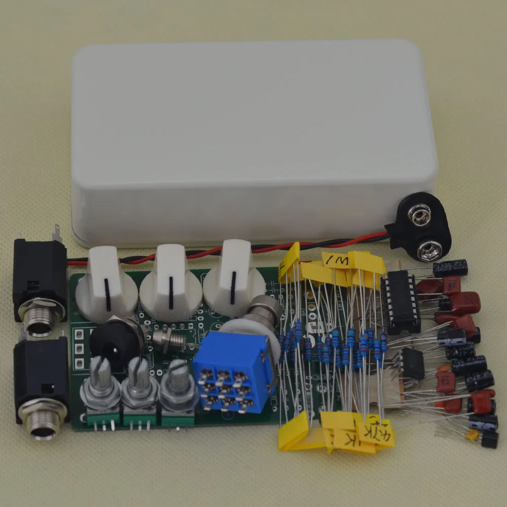 DIY гитарные педали с эффектом Delay все комплекты 1590B и 3PDT 9PIN переключатель