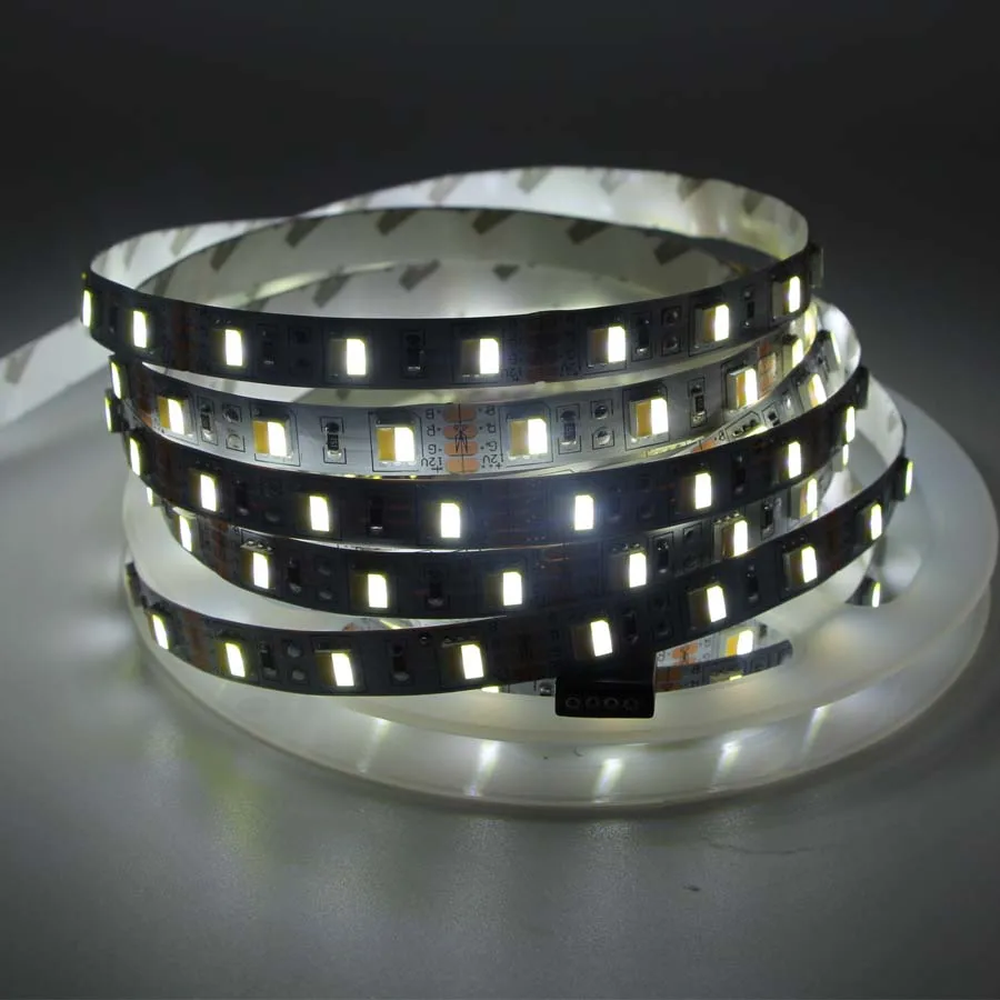 16.5ft 5m 12V Двухцветная 5050 SMD Светодиодная лента Гибкая CW/WW двойной белый в 1 чип