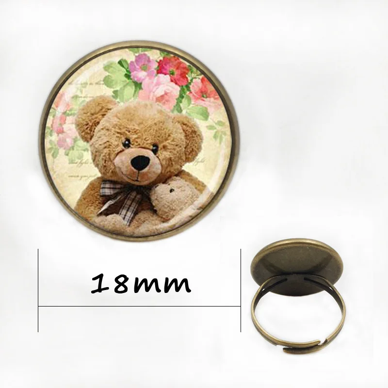 Модное колье с мишкой Тедди держит Маленький Мишка цветочный фон художественная