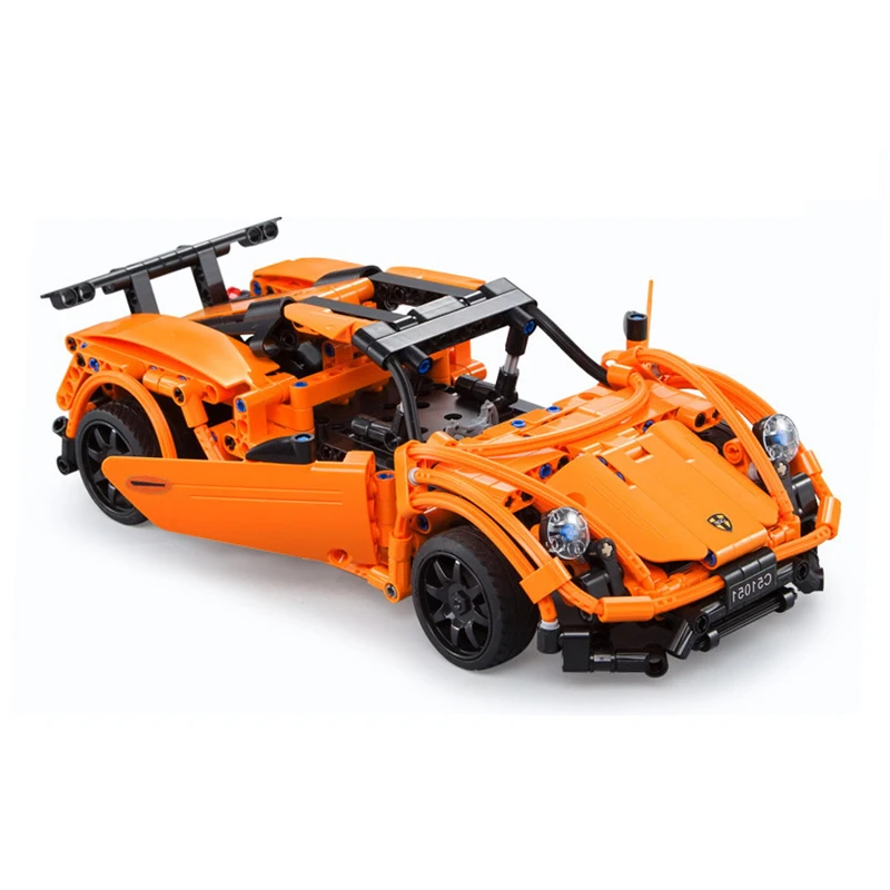 421 шт. строительные блоки CaDA cao гоночный автомобиль 918 C51051 модель DIY RC строительный