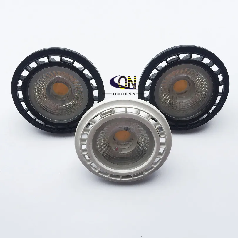 Черный/белый корпус AR111 10 Вт 15 LED COB светильник с регулируемой яркостью G53 GU10