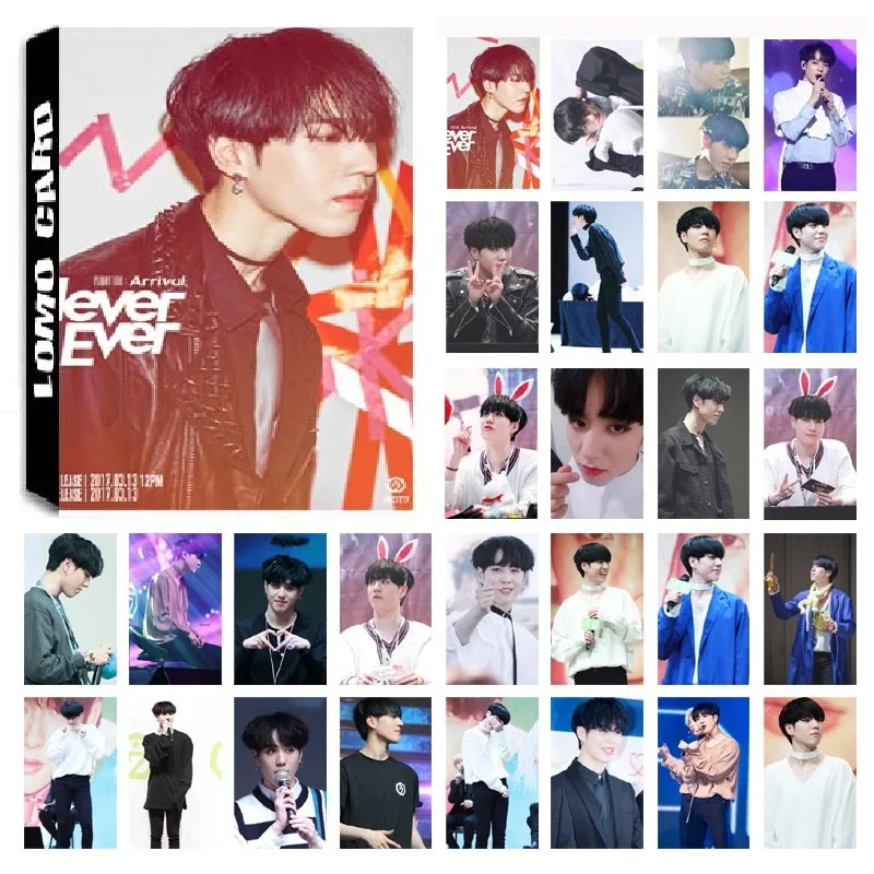 Новинка 30 шт./компл. KPOP GOT7 YuGyeom один альбом 02 HD Фотокарта из ПВХ самодельная