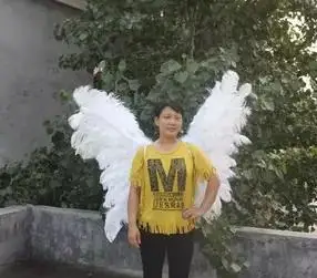 New the latest model cosplay shows/wedding photography high quality fashion classic natural ostrich feather angel wings | Дом и сад