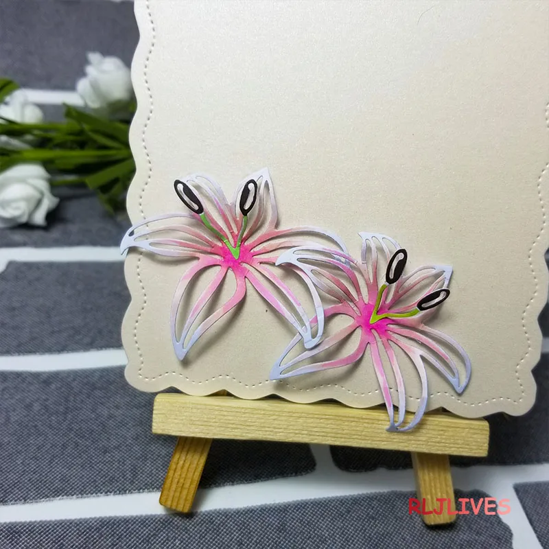 3D цветок металла резки штампы DIY Скрапбукинг карты трафарет бумага ремесло