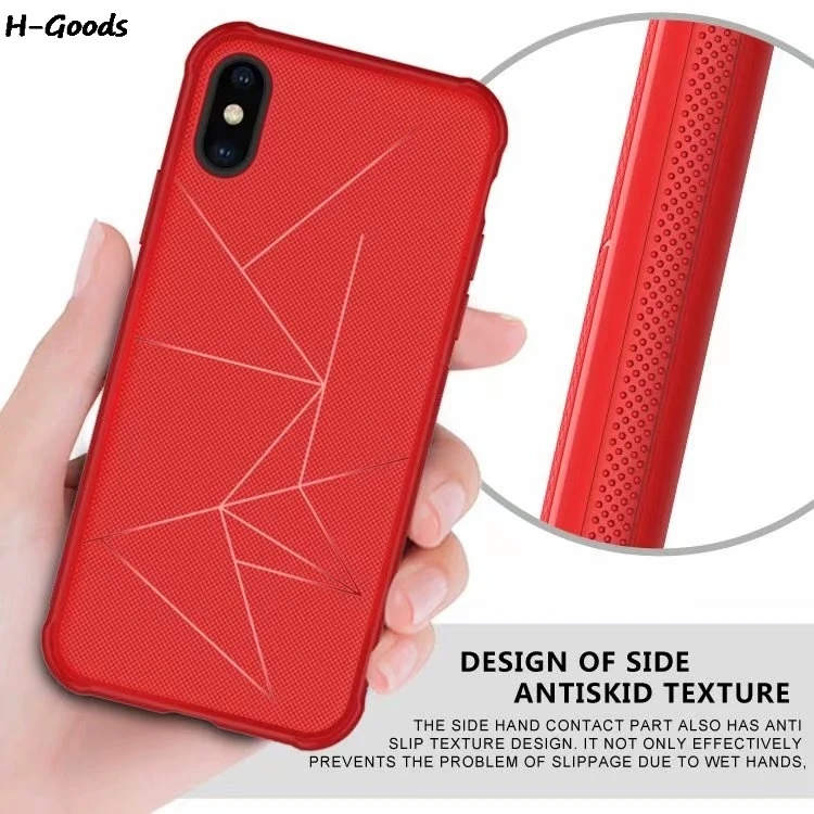 H-Goods Ultra-thin Black Magnetic Case for iPhone 7 6 8 Plus 5 5s SE XS Soft TPU iPhoneX max XR Magnet Car Phone Holder |
