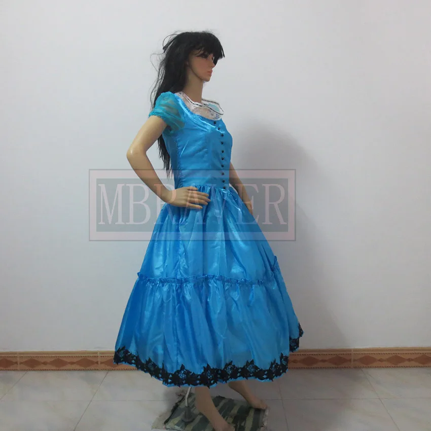 

Cartoon Alice in Wonderland Cosplay Costumes Alice Gorgeous formal Women Long Dress Customized