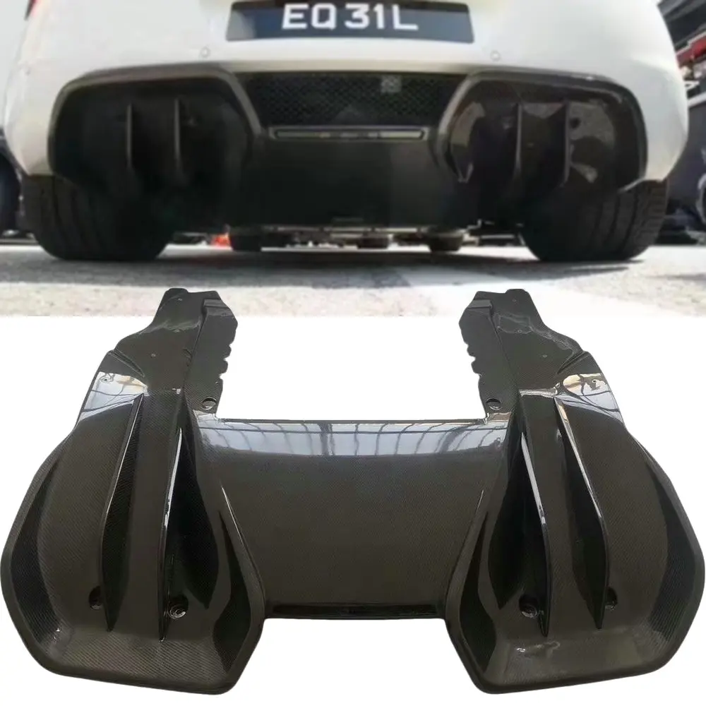 Автомобильный задний бампер для багажника диффузор губ настоящий углеродный