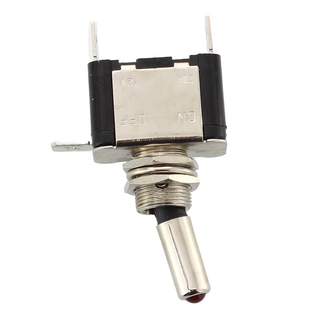 10 x обратный кулисный переключатель SPST рычаг с красным LED авто автомобиль