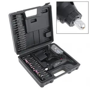 60 шт.лот 110  220 В мини перезаряжаемая электрическая шлифовальная машина 12 В постоянного тока с различной колесной головкой и стальной проволочной щеткой для полировки