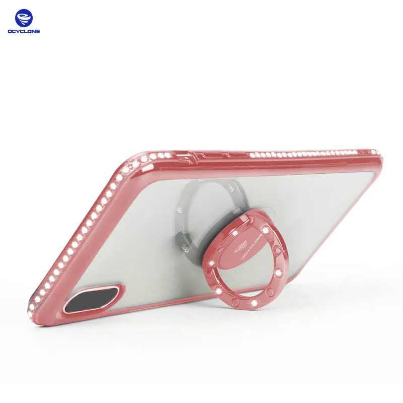 Ocyclone для Iphone X чехол кольцо черный Grand Prime Чехол со стразами украшениями x