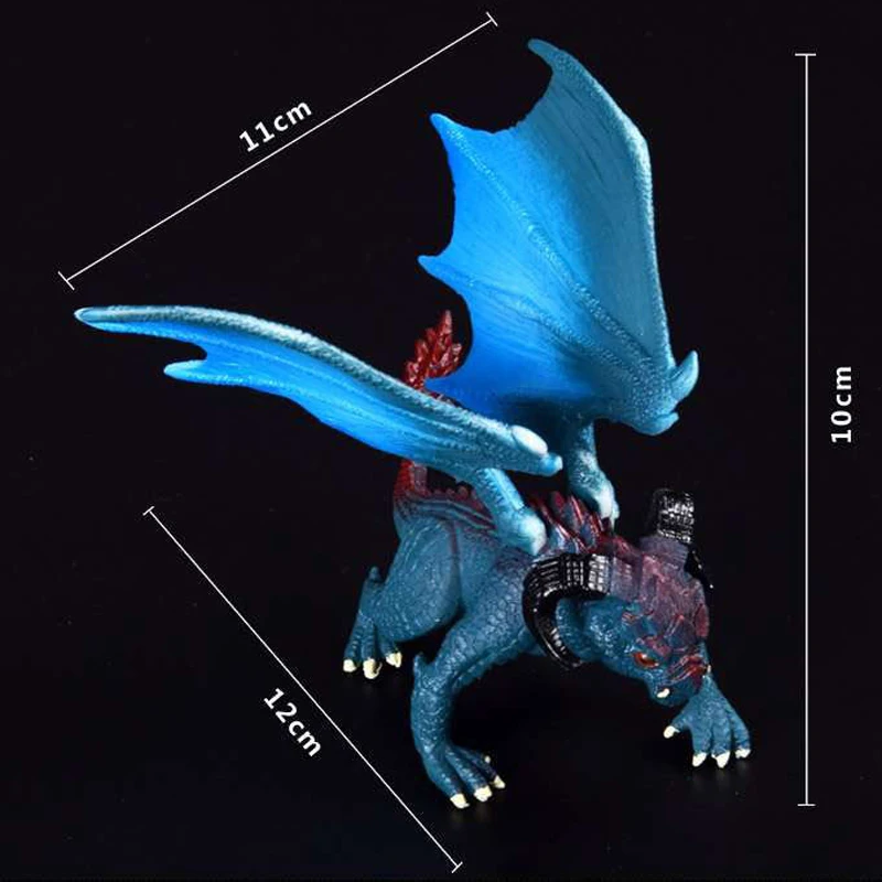 1 шт. 12 см имитация волшебного дракона динозавров одноцветная фигурка из ПВХ
