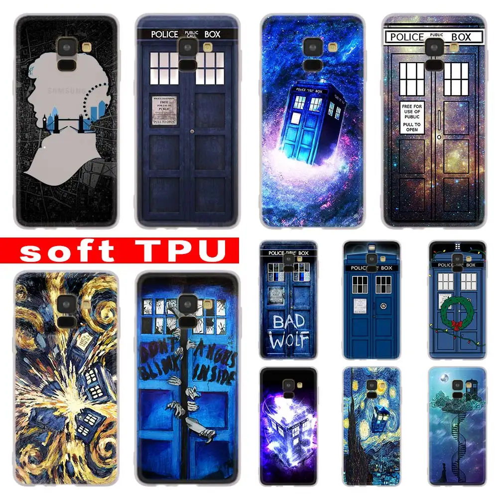 3D Цветочный TARDIS Tardis Doctor Who чехол для Samsung Galaxy A8 A6 Plus A90 A80 A5 A3 A7 2018 2017 2016 A50 A30 A40 A70 A10