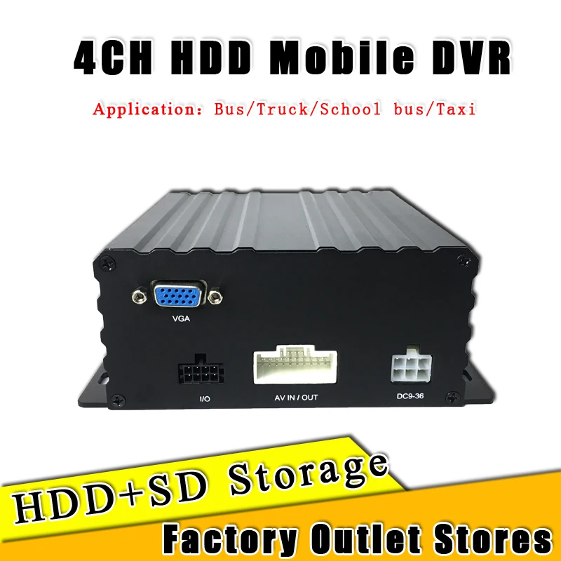 4Ch жесткий диск Автомобильный dvr рекордер поддержка 2 T hdd и 256 GB sd-карта | Автомобили