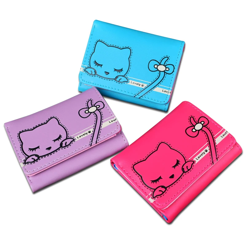 Новые кошельки короткие женские студенческие для девочек кошелек с карманами