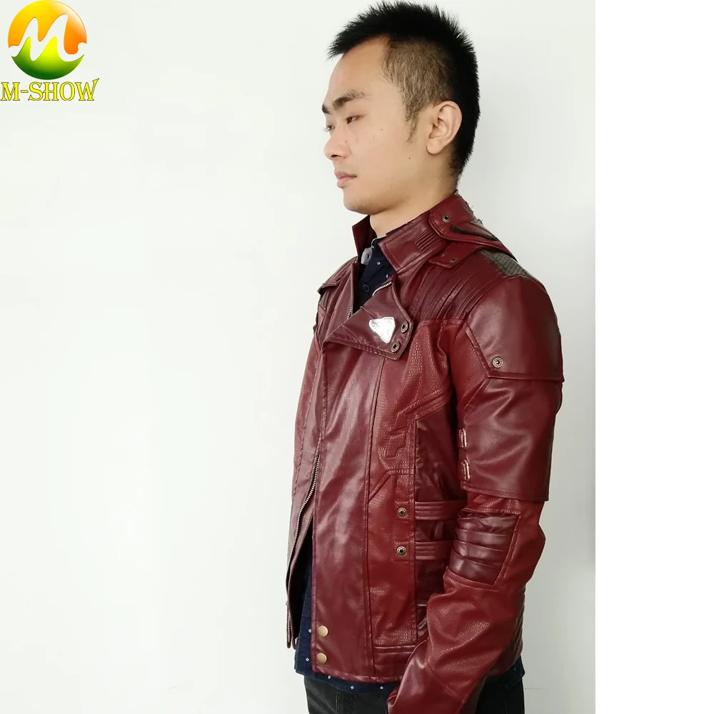 Chaqueta Star Lord Guardians of The Galaxy 2 Star Lord, карнавальный костюм, кожаное пальто для косплея, куртка на Хэллоуин для мужчин, на заказ