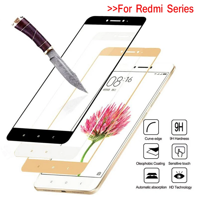 Закаленное стекло для Redmi 4a 4x3 Защита экрана Xiaomi Red Mi Note 3 4 4x 5a Pro защитное с полным