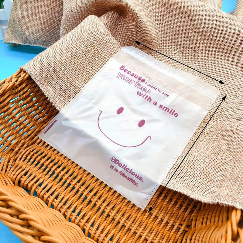 Пластиковые пакеты для печенья с улыбающимся лицом Подарочный декоративный