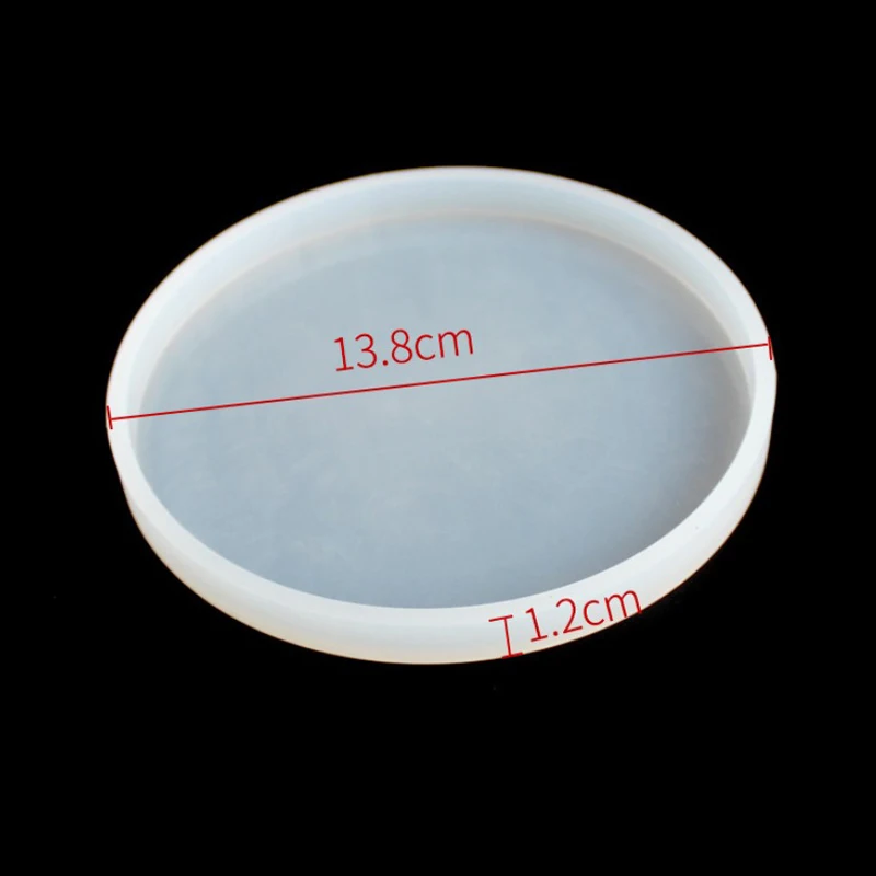 Большие круглые декоративные украшения в форме сердца DIY полимерная форма для