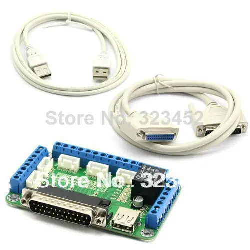 Бесплатная доставка! ЧПУ 5 осевой контроллер шагового двигателя mach3 фотоплата +