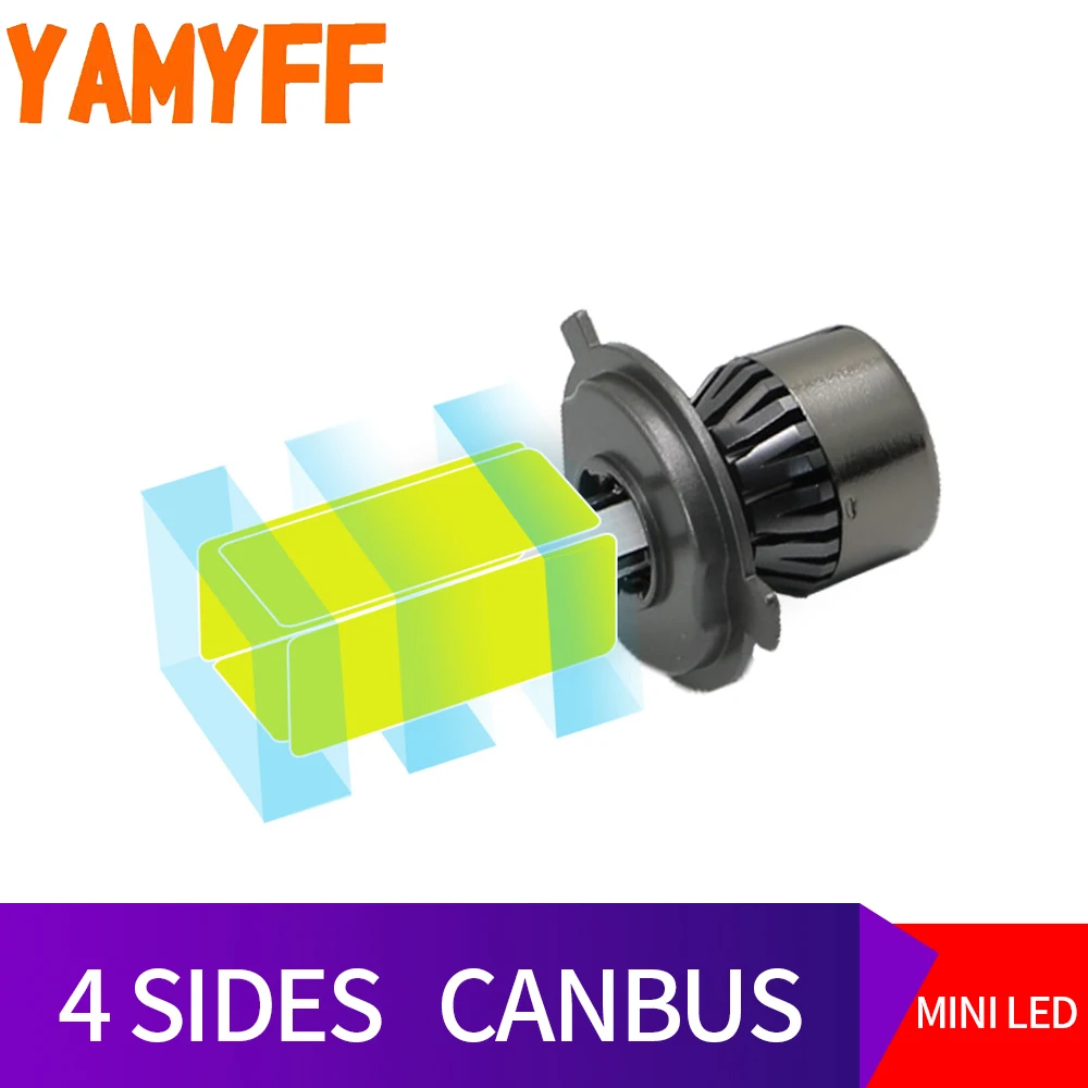 СВЕТОДИОДНЫЙ Автомобильный светильник YAMYFF H4 Canbus D2S светодиодный автомобильный D1S