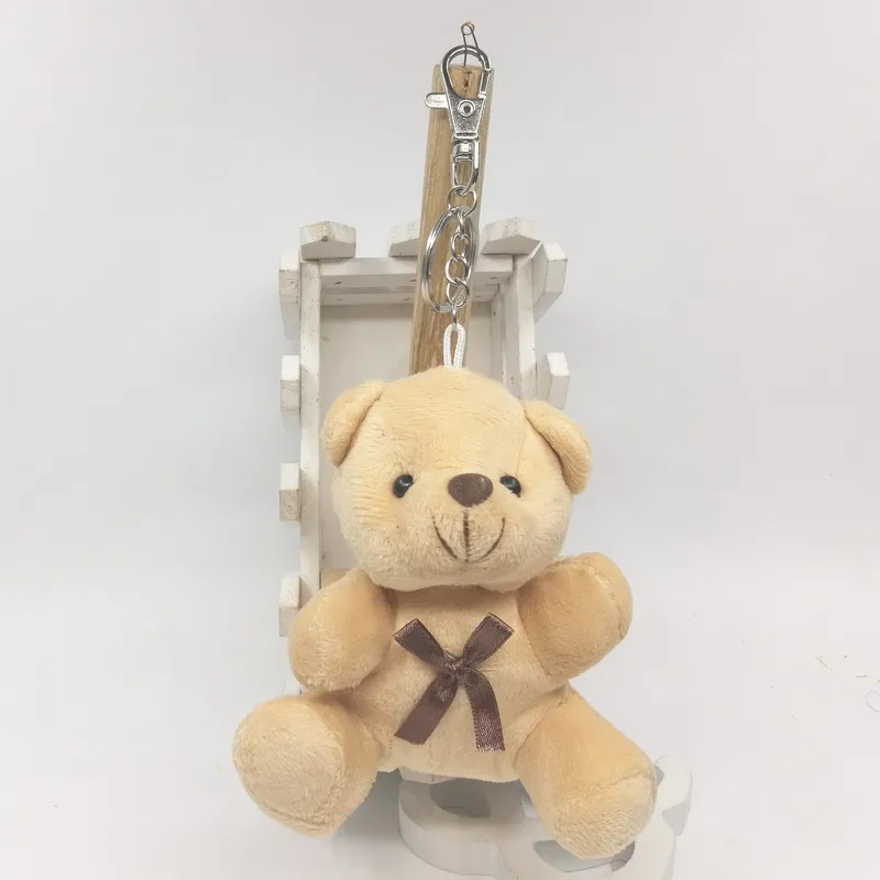 1 шт. 11 см милый плюшевый мишка для сидения с галстуком бабочкой/цветком/кепкой