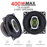1pair 4 inch 10cm 400w 2 way car coaxial auto audio music stereo full range frequency hifi speakers non destructive installation