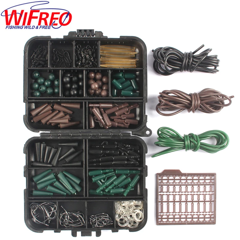 Wifreo Ассорти Карп рыболовные аксессуары Снасти Коробка для волос Риг комбо