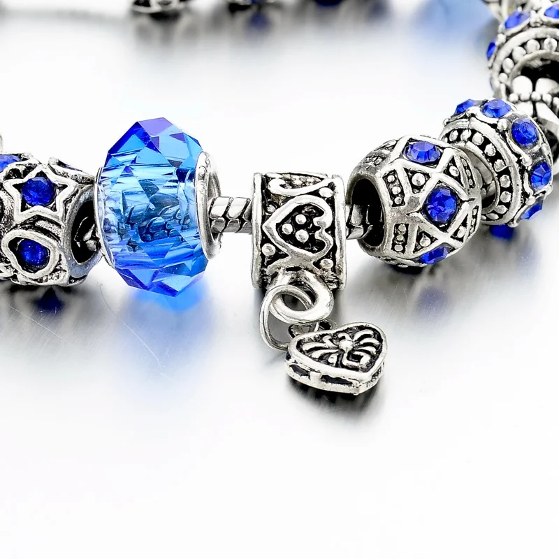 Женский браслет подвеска из муранского хрусталя с подвеской Хамса SBR150269 2019|bracelets