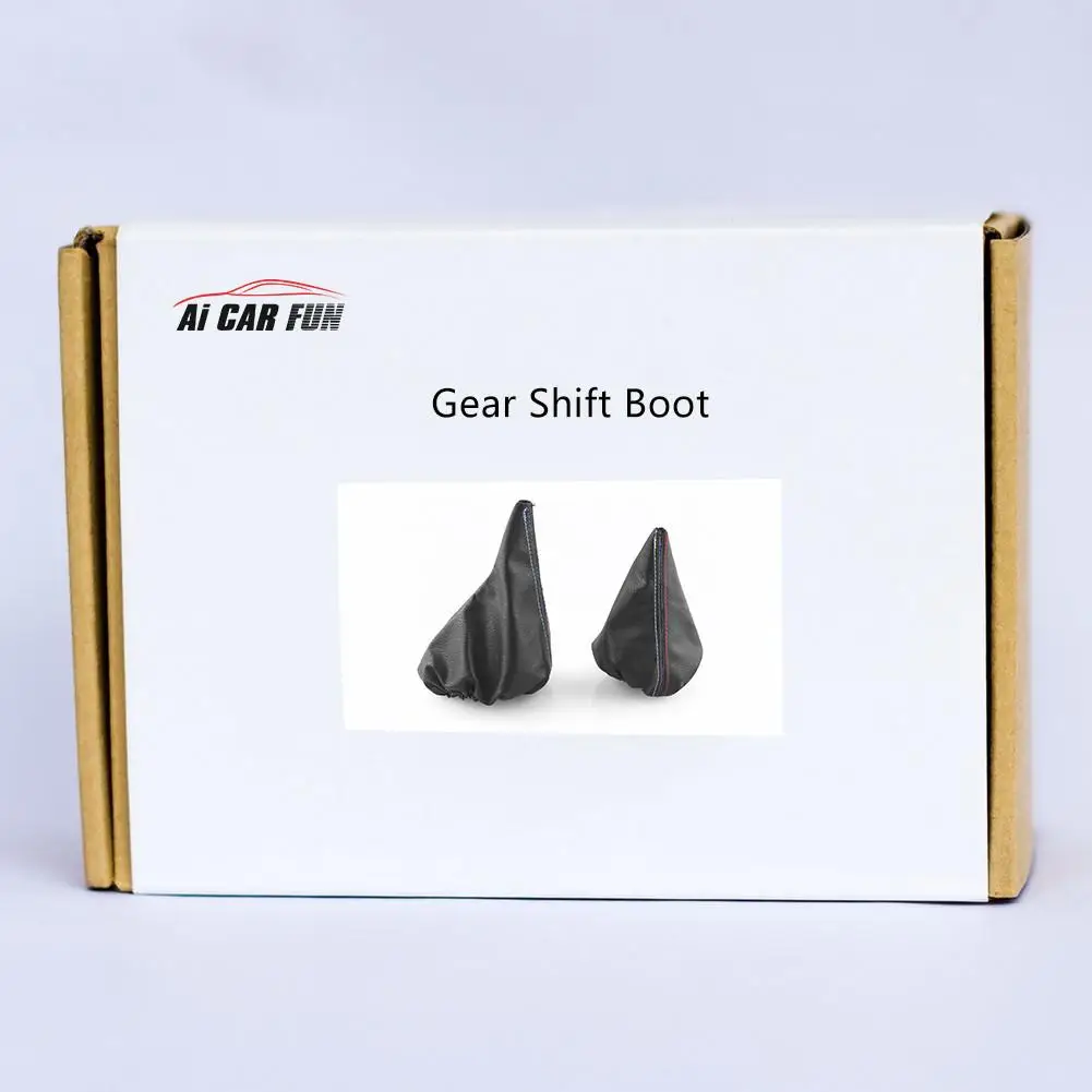 2 шт. Автомобильный Ручной тормоз сдвиг загрузки кожаный чехол модификация DIY